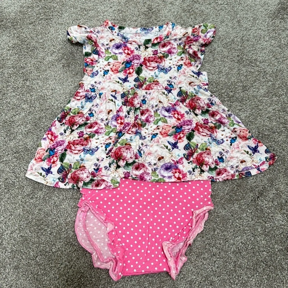 Posh Peanut Butterfly Floral & Polka Dot Bummies
